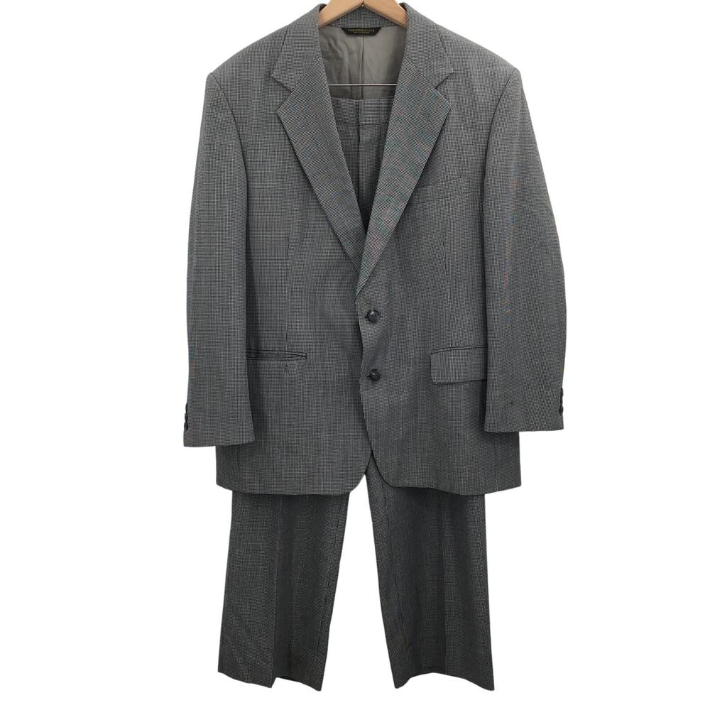 Sutter & Grant Vintage 2 Piece Houndstooth Jacket & Pant 46R